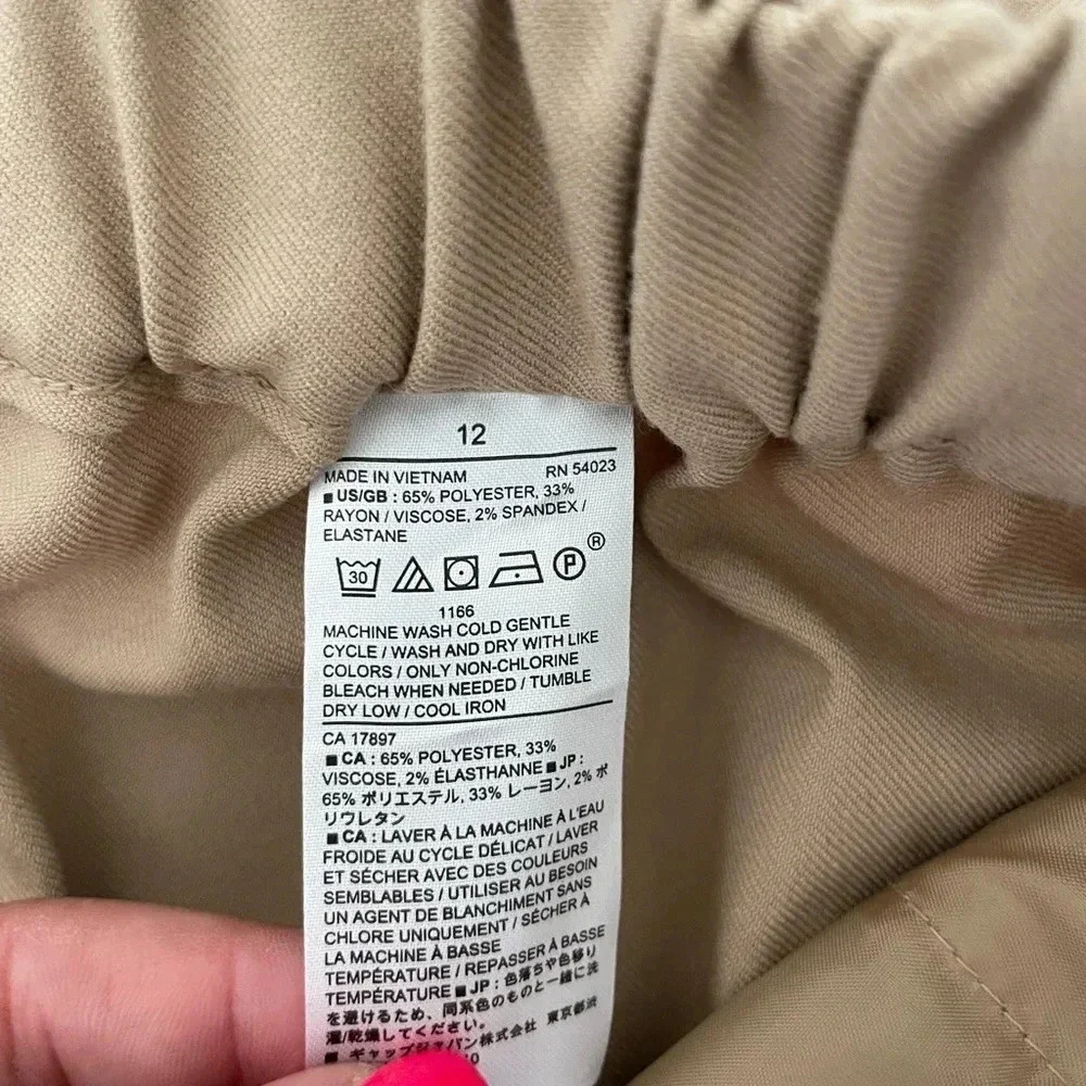 Banana Republic tan wide leg knit pants - Picture 4 of 7
